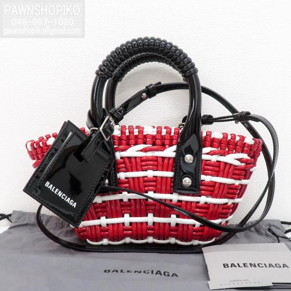 バレンシアガ BALENCIAGA BISTRO XXS／ビストロ バスケットバッグ／2WAY ハン...