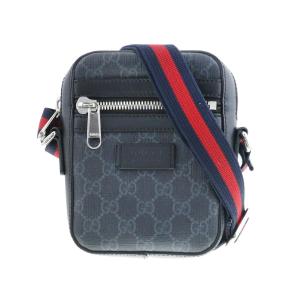 【即日発送・水曜定休日・木曜発送】【中古】【RI】GUCCI グッチ バッグ  ショルダーバッグ 598103 ブラック GGスプリーム メッセンジャーバッグ｜pawnshopriz