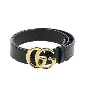 【中古】 GUCCI （グッチ） GGマーモントバックル ベルト 小物 ベルト/バックル  Black 414516 used:AB｜pawnshopriz