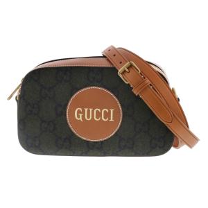 【中古】 GUCCI （グッチ） スクリプト ロゴ ショルダーバッグ バッグ ショルダー/メッセンジャーバッグ  Brown 671625 used:AB｜pawnshopriz