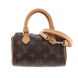 LOUIS VUITTON （ルイヴィトン） ルイヴィトンナノ・スピーディ バッグ ショルダー/メッセンジャーバッグ M81085 used:AB[ROR]｜pawnshopriz