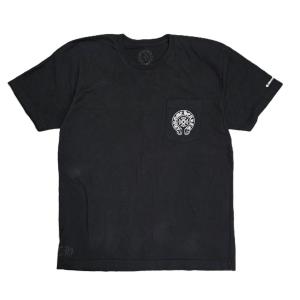 CHROME HEARTS クロムハーツ Horseshoe CH CRS Tee ホースシュー CHクロス プリント 半袖Ｔシャツ XL コットン ブラック メンズ 中古