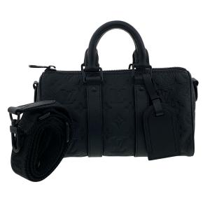 LOUIS VUITTON ルイ・ヴィトン キーポル バンドリエール 25 ボストンバッグ M20900 モノグラムトリヨン ブラック メンズ 中古