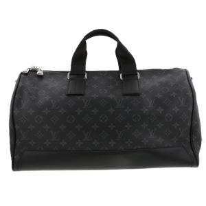 LOUIS VUITTON ルイ・ヴィトン キーポル ヴォワヤージュ ボストンバッグ M43038 モノグラムエクリプス ブラック グレー メンズ 中古