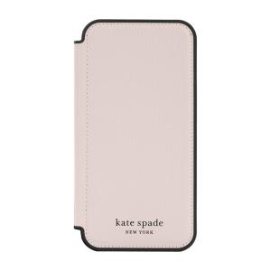 kate spade ケイトスペード スマホケース 手帳型 iPhone13Pro ピンク 2021 KSNY Folio Case Pale Vellum Black Border