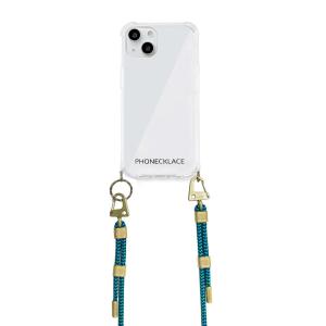 PHONECKLACE  クロスボディストラップ付きクリアケースfor iPhone 13 Sea｜paypaystore