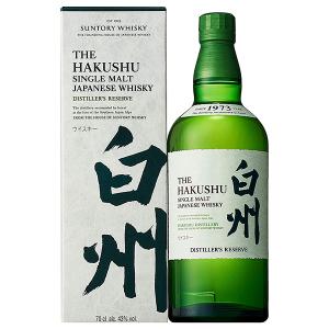 [大阪府内限定発送商品］サントリー シングルモルト ウイスキー 白州 700ml 43% 正規品・箱付き（国産ウイスキー）｜paz-work