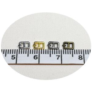 ドール用 メッキバックル超ミニミニ 黒メッキ 6個入の詳細画像1