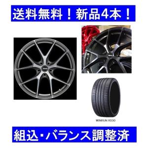 19インチ夏タイヤホイールセット新品１台分　VWゴルフ5.ゴルフ6.ゴルフ7　225/35R19＆GRORA GS15Vスモーク