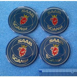 SAAB SAAB／サーブ エンブレム 1枚 ホイールセンターマーク49φ 未使用