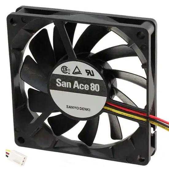 SANYO FAN DCファン DC12V 80mm角 15mm厚 冷却 低消費電力 San Ace...