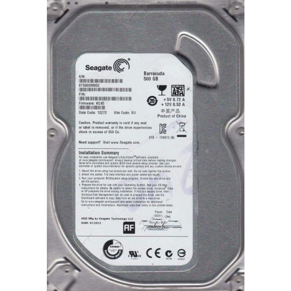 Seagate ST500DM002 ［Barracuda 7200.14 500GB］ Barra...