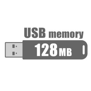 【最安挑戦】 128MB USBフラッシュメモリ 新品 ブラック バルク 【送料無料】