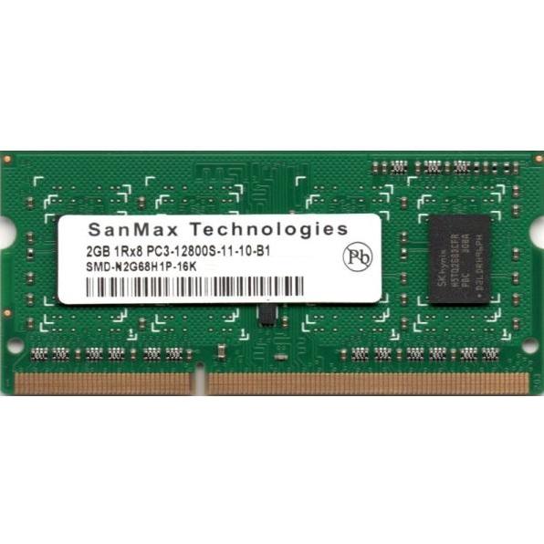SanMax SMD-N2G68H1P-16K 2GB DDR3-12800 SODIMM ノートP...