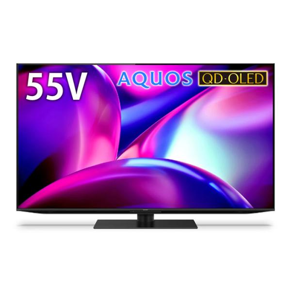 シャープ 55V型 4K有機ELテレビ FS1ライン AQUOS QD-OLED 4T-C55FS1...