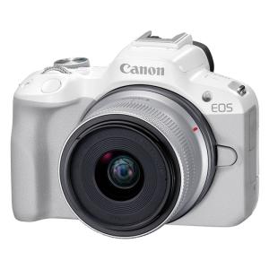 キヤノン カメラ EOS R50 RF-S18-45 IS STMレンズキット ミラーレスカメラ EOSR50WH-1845ISSTMLK ホワイト｜pc-akindo-y
