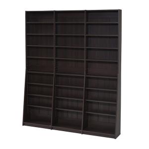 JKプラン 本棚 書棚 幅150cm 1cmピッチ 漫画本 文庫本 FRM-0011-DB ダークブラウン