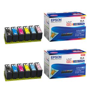 エプソン　純正インクカートリッジ増量6色パック KAM-6CL-L 2個 EPSON インクカートリッジ6色セット（増量） KAM-6CL-L 2個セット