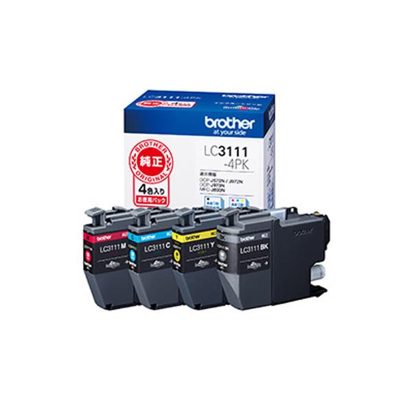 ブラザー brother 純正 インクカートリッジ お徳用4色パック LC3111-4PK