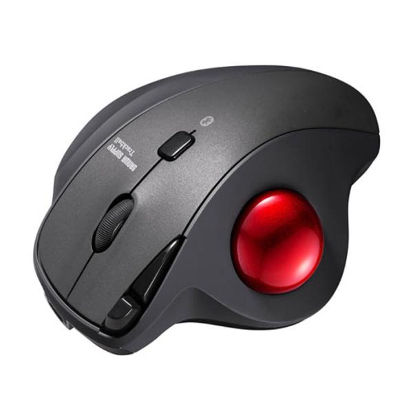 サンワサプライ Bluetoothトラックボール マウス 静音・5ボタン・親指操作タイプ MA-BT...