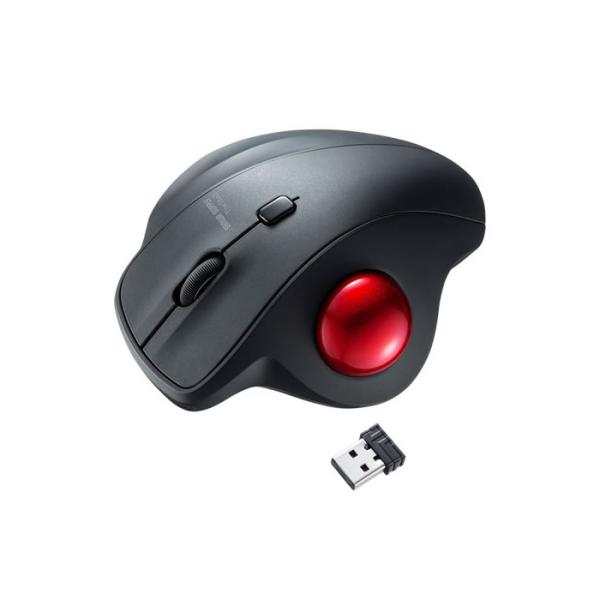 トラックボール マウス ワイヤレス 無線  静音 MA-WTB129BK サンワサプライ