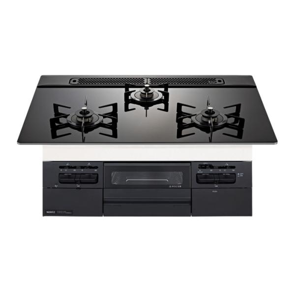 ノーリツ 都市ガス用 75cm天板ビルトインコンロ Fami ファミ N3WV7RWTP1-13A ...