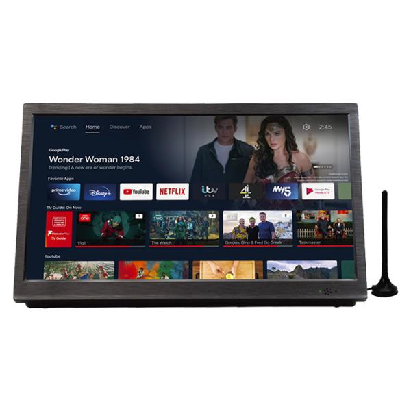 OVER TIME ポータブルテレビ 14インチ ポータブルスマートTV 地デジ 録画機能付き ワン...
