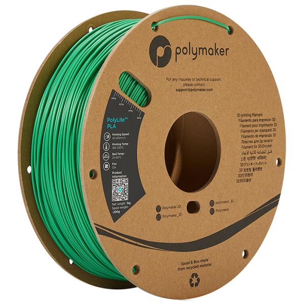 Polymaker PolyLite PLA フィラメント (1.75mm, 1kg) Green ...