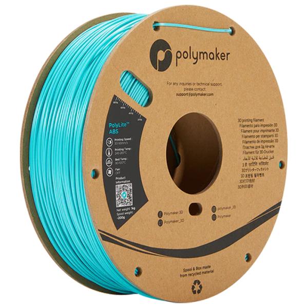 Polymaker PolyLite ABS フィラメント (1.75mm, 1kg) Teal テ...