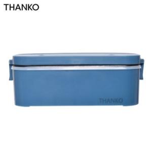 サンコー 1合炊き おひとりさま用超高速弁当箱炊飯器 TKFCLBRC-BL 藍色