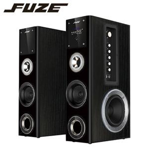 FUZE タワー型 スピーカー Bluetooth対応 アンプ内蔵 デュアルウーファータワースピーカー TSX255BT ブラック フューズ パソコン スマホ テレビ用