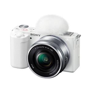 ソニー デジタルカメラ レンズ交換式 VLOGCAM ブイログカム パワーズームレンズキット ZV-E10L-WH ホワイト SONY｜pc-akindo-y