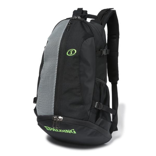 スポルディング バスケットボール バックパック ケイジャー ブリーズ グレー×グリーン 40-017...