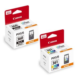 Canon PIXUS 361/360 インクカートリッジ (XL) 4個セット PIXUS 【セット】キヤノン 純正品 FINEカートリッジ BC-360XL ブラック