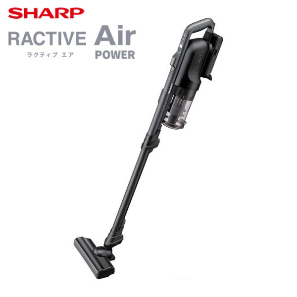 シャープ コードレススティック掃除機 ラクティブエア EC-SR11-B ブラック系 遠心分離サイク...