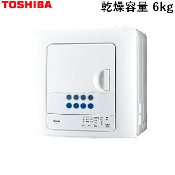 東芝 衣類乾燥機 ED-608-W ピュアホワイト 乾燥容量6kg