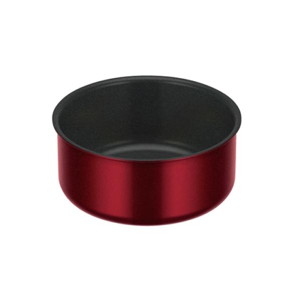 サーモス デュラブルシリーズ取っ手のとれる鍋KOD KOD-018-DR ディープレッド 18cm ...