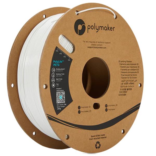 Polymaker PolyLite PETG フィラメント (1.75mm, 1kg) White...