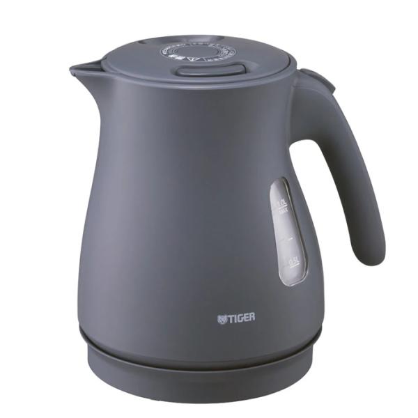 タイガー 蒸気レス 電気ケトル QUICK &amp; SAFF+ 1.0L スピードふっ騰 転倒お湯もれ防...