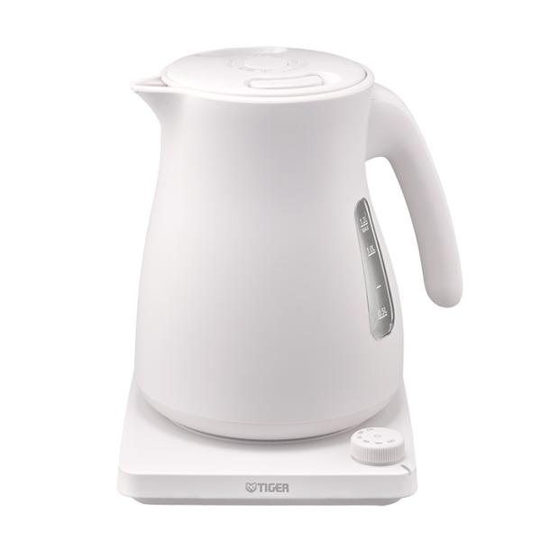 タイガー 蒸気レス 電気ケトル QUICK &amp; SAFF+ 1.2L 温度調節 スピードふっ騰 転倒...