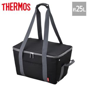 サーモス お買い物バッグ 保冷 25L 断熱構造 レジカゴぴったり 買い物カゴ用バッグ REJ-025-BK ブラック