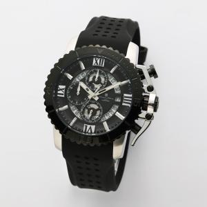 Salvatore Marra サルバトーレマーラ 腕時計 リューズガードクロノグラフウォッチ SM21103-SSBK-BK