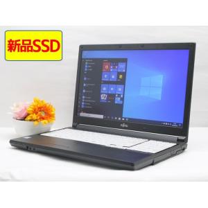 ノートパソコン Office付 中古 送料無料 ポイント5倍 Windows10 富士通 LIFEBOOK A576/SX FMVA2404KP Core i3 6006U 2.0GHz メモリ8GB 新品SSD256GB DVD-RW B8