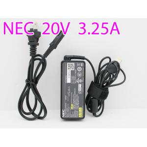 NEC ノートパソコン用 ACアダプター 20V 3.25A 角型センターピンタイプ 電源アダプター...