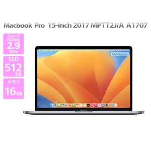 Apple Macbook Pro 15-inch,2017 MPTT2J/A スペースグレイ Core i7 7820HQ 2.9GHz メモリ 16GB SSD512GB 新品互換バッテリー交換済 Cランク B63T 中古｜pc-atlantic