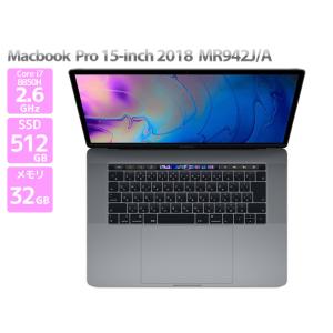 Apple Macbook Pro 15-inch,2018 MR942J/A スペースグレイ Core i7 8850H 2.6GHz メモリ32GB SSD512GB 新品互換バッテリー交換済 液晶キズ有 Cランク B65T 中古｜pc-atlantic