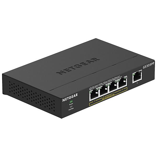 NETGEAR GS305PP-100JPS PoE+対応ギガビット5ポート アンマネージスイッチ ...