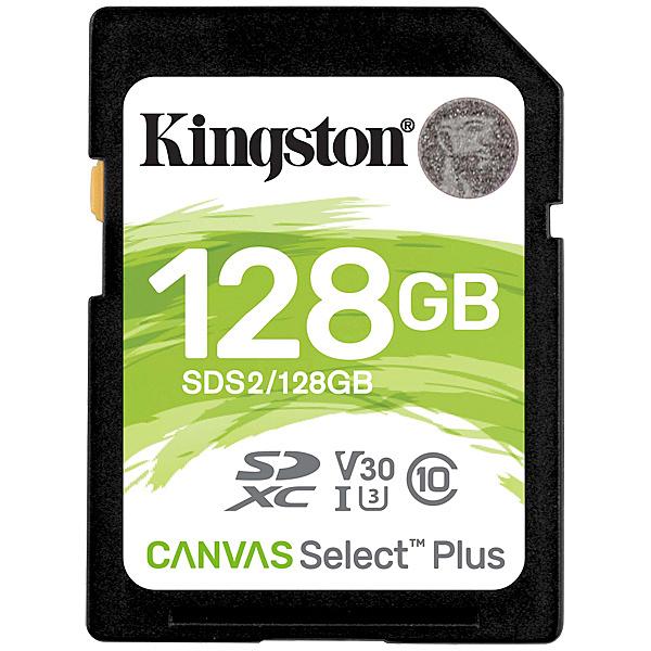 キングストン SDS2/128GB 128GB Canvas Select Plus SDXCカード...