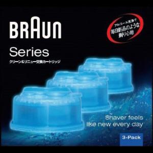 【在庫目安：お取り寄せ】Braun  CCR3CR シェーバー　洗浄液カートリッジ 3個入り