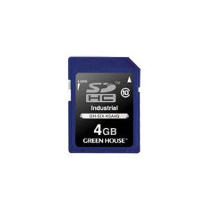 GREEN HOUSE GH-SDI-XSA4G インダストリアルSDHCカード SLC -40〜+85℃ 4GB｜pc-express